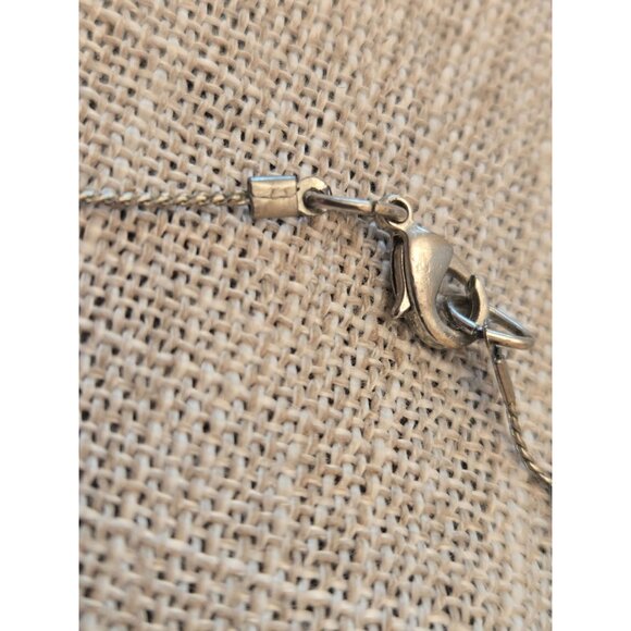 Vintage-Inspired 37" Silver-Tone Necklace Millefiori  Faux Gemstone Beads - Picture 5 of 6